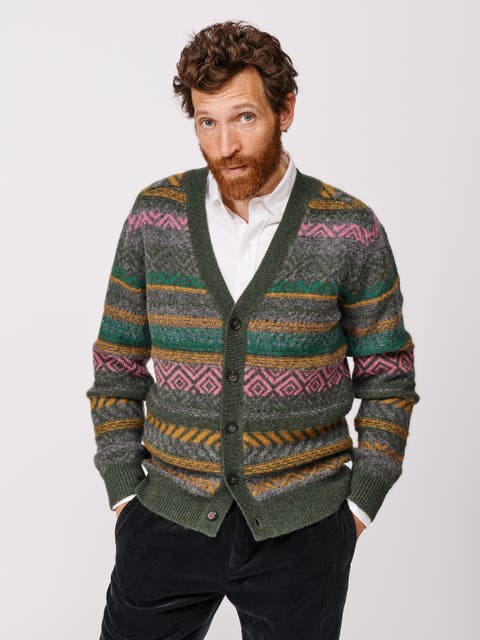 Fair Isle Wool Cardigan