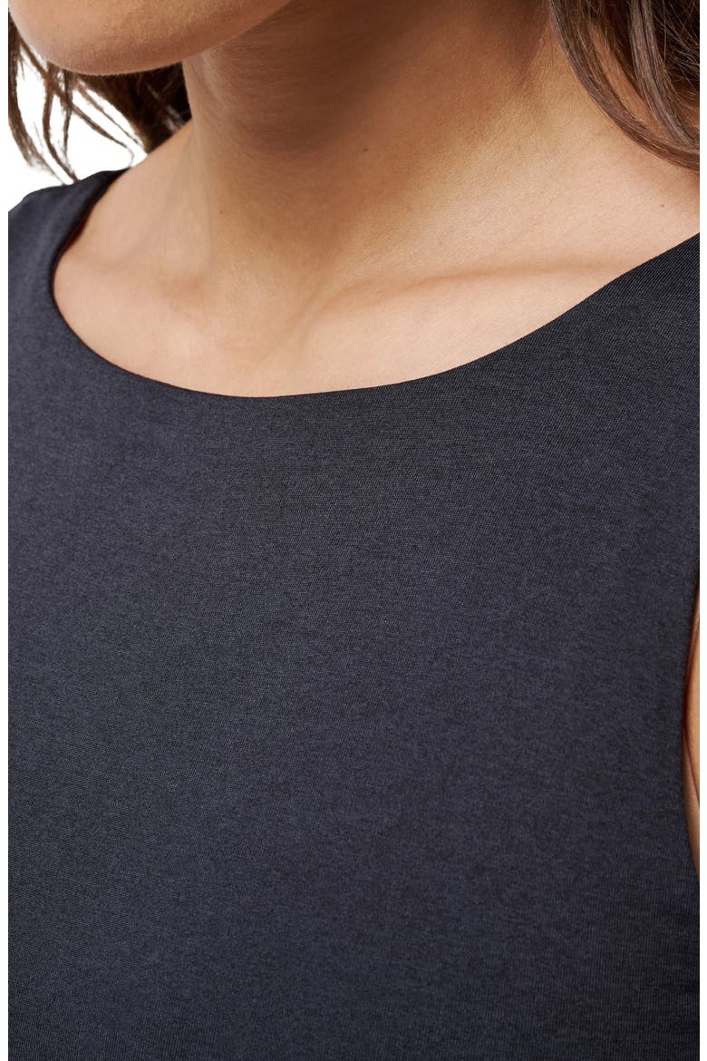 Skyline Jersey Tank Dress, Alternate, color, HEATHER BLACK