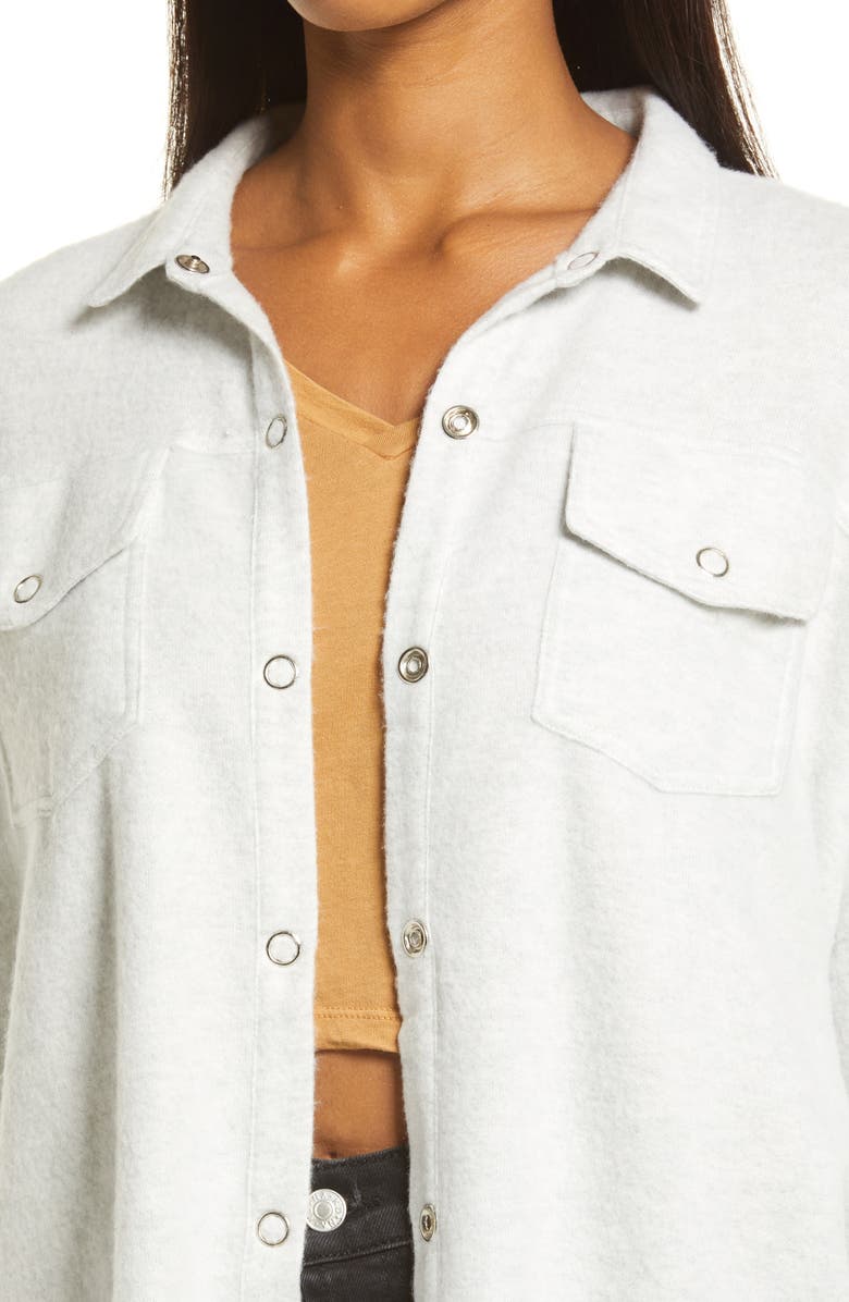 Treasure & Bond Fleece Shirt Jacket, Alternate, color,