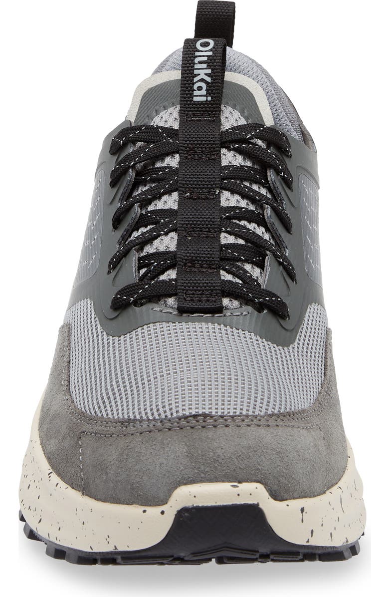 OluKai Makiki Water Resistant Trail Sneaker, Alternate, color, Cloud Grey / Poi