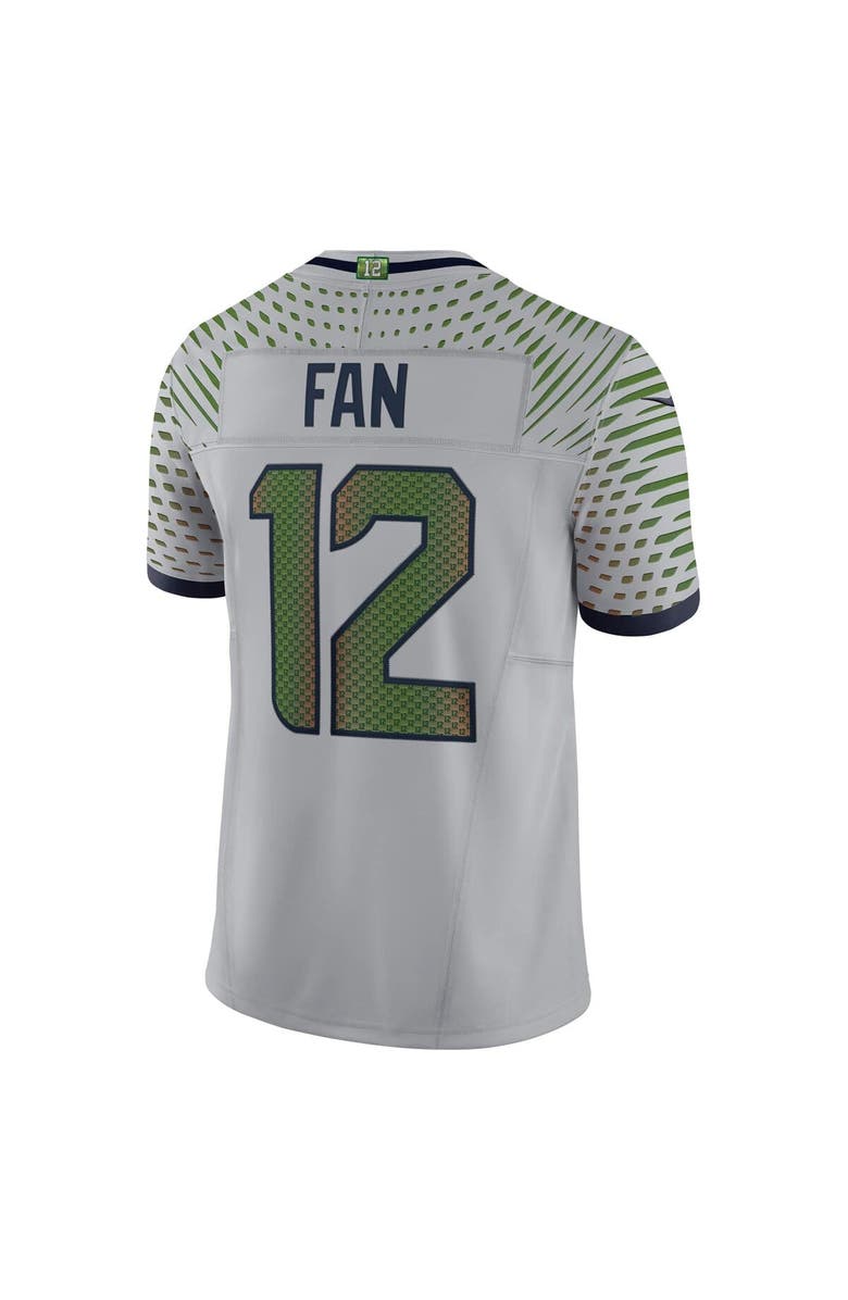 Nike Men's Nike 12s Wolf Gray Seattle Seahawks 2025 Rivalries Collection Limited Jersey, Alternate, color, Gray