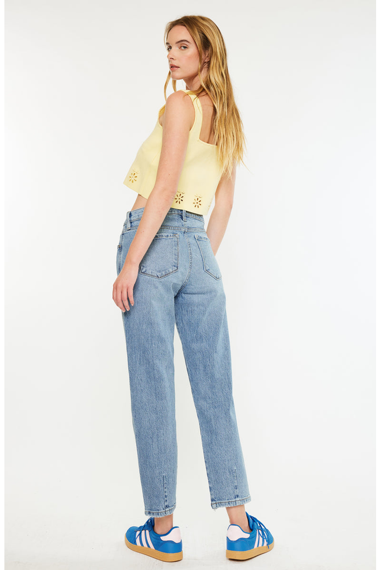 Gabby High Rise Slouch Fit Jeans, Alternate, color, Medium Wash
