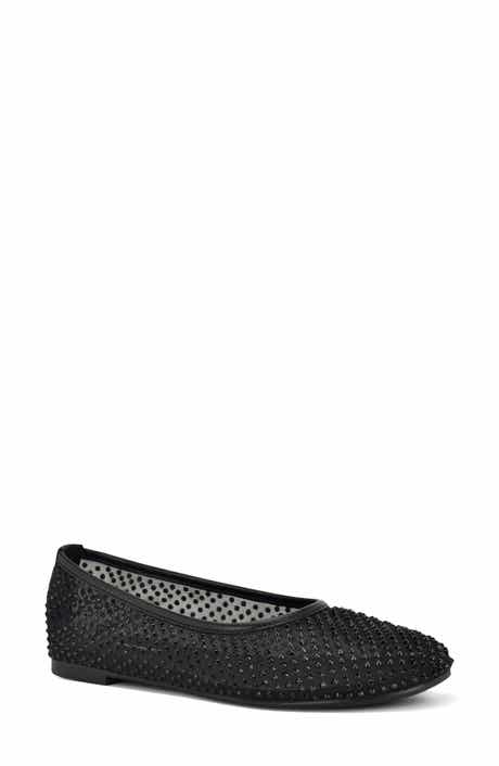 Burnne Studded Mesh Flat