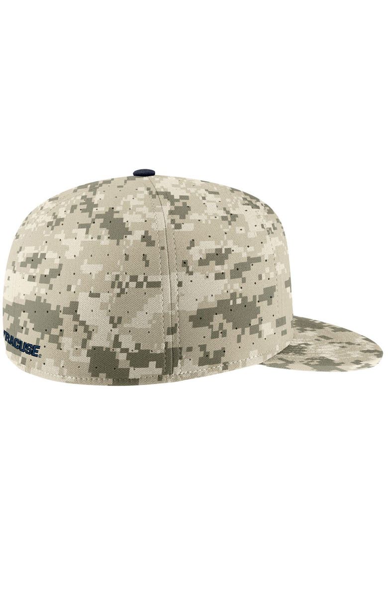 Nike Men's Nike Camo Syracuse Orange Aero True Baseball Performance Fitted Hat, Alternate, color,