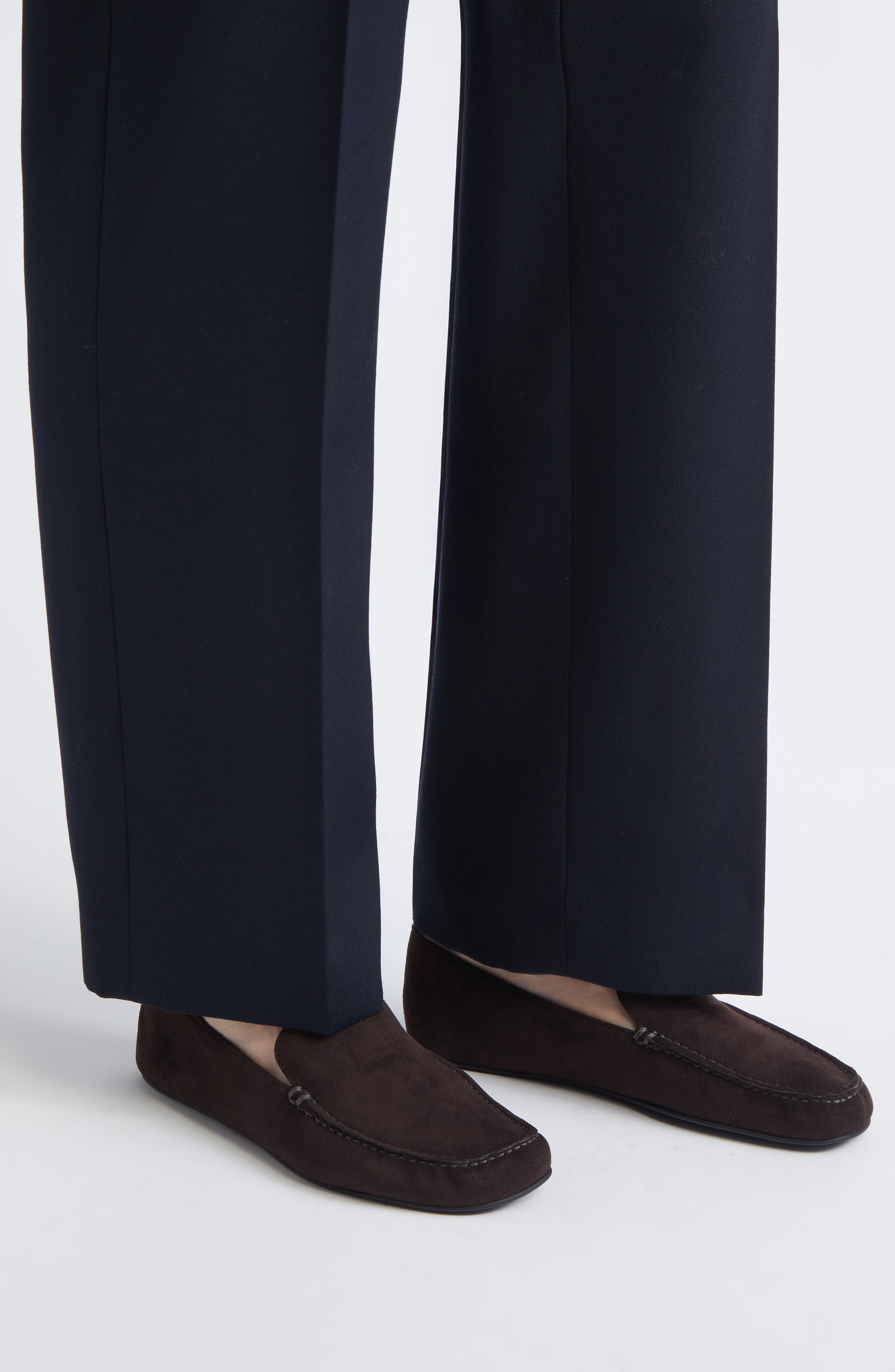 The Row Leo Loafer, Alternate, color, Lacquer Brown