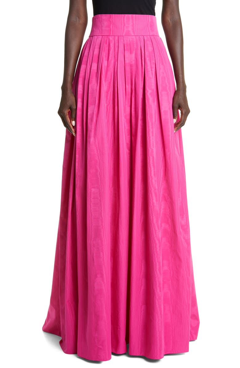 Carolina Herrera Moiré Taffeta Ball Skirt, Main, color,