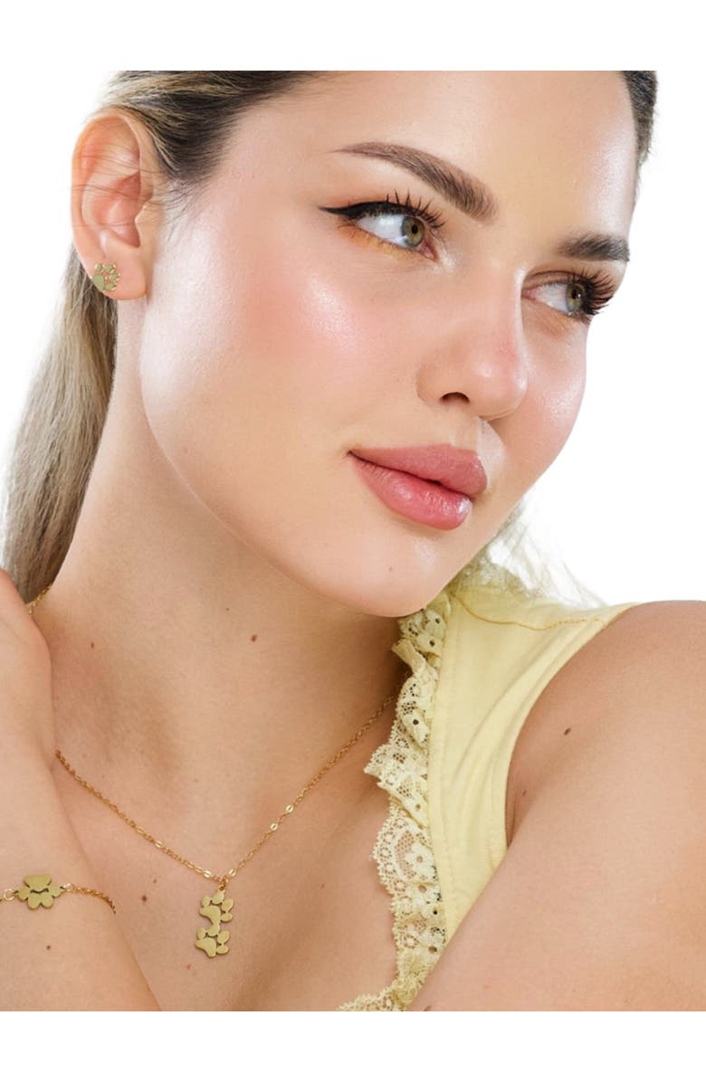 Hollywood Sensation PurePaw Link Chain Paw Cutout Charm Bracelet, Alternate, color, Silver