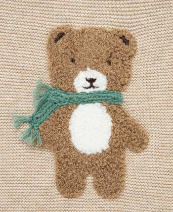 Bear Cotton Crewneck Sweater & Pants Set