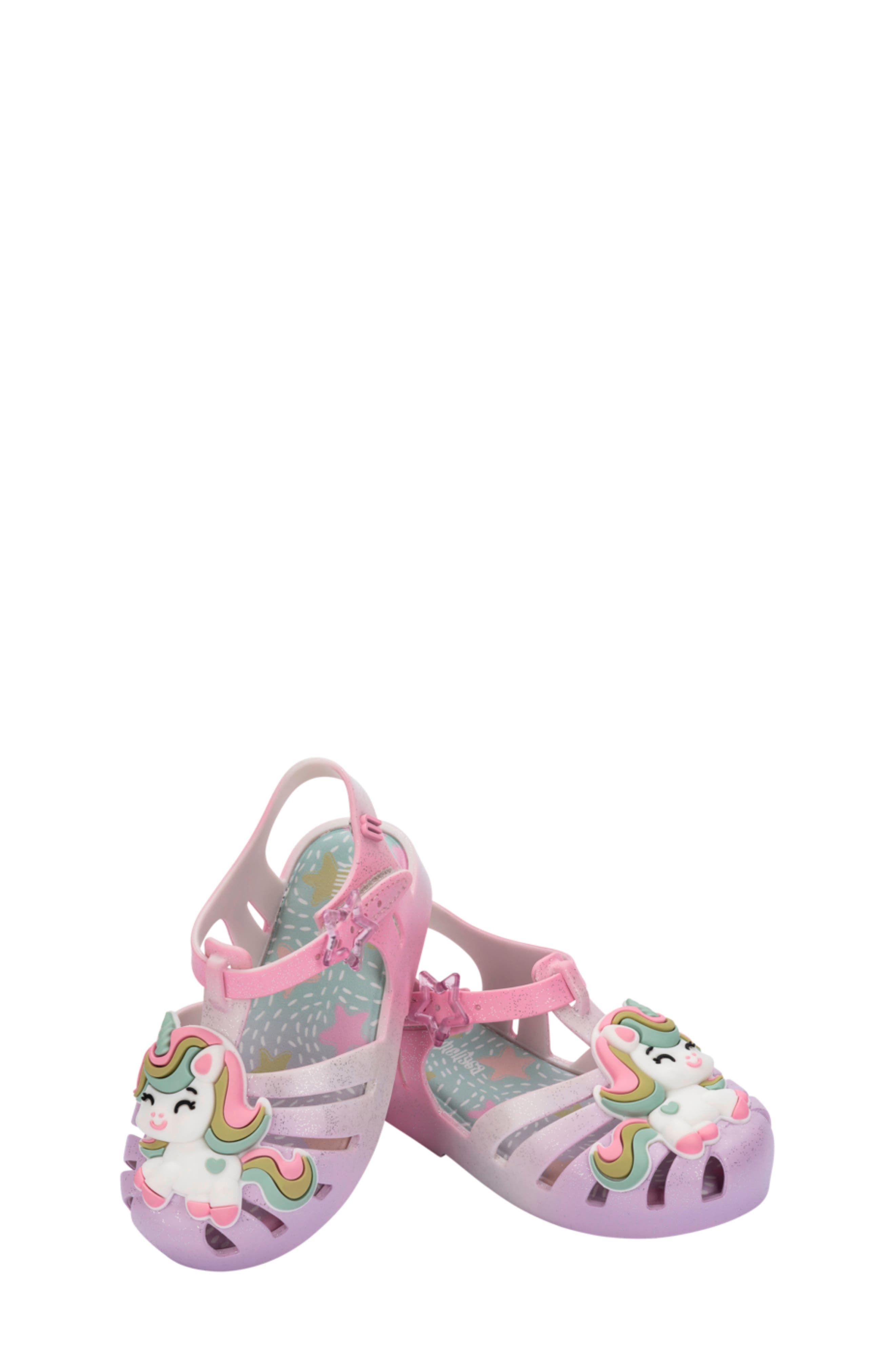 Mini Melissa Kids' Mini Possession Sandal, Alternate, color, Yellow/ Pink/ Purple/ Green