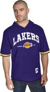 TOMMY JEANS Men's Tommy Jeans Purple Los Angeles Lakers Paul French Terry Short Sleeve Pullover Hoodie
