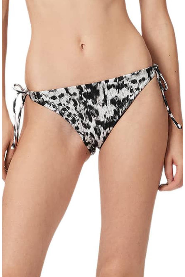 Saph Side Tie Bikini Bottoms, Main, color, GREY LEOPARD