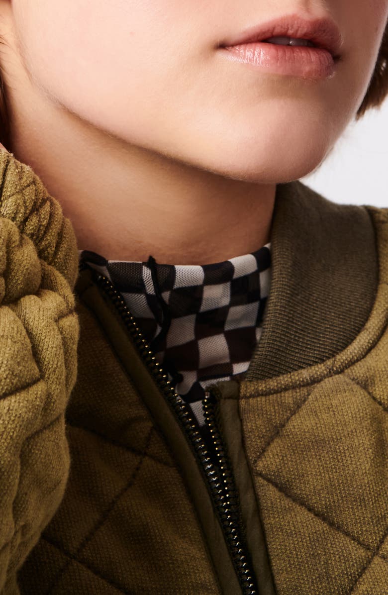 BERNIE Quilted Cotton French Terry Coat, Alternate, color, 