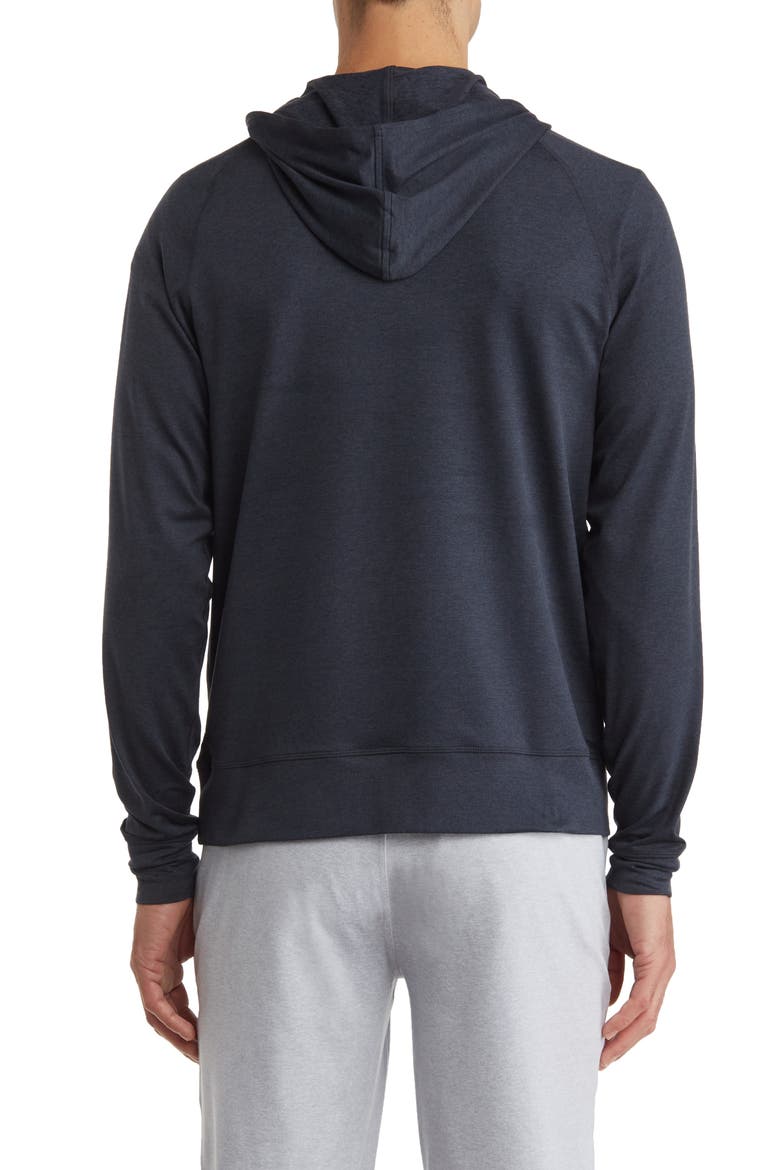 Ponto Performance Half Zip Hoodie, Alternate, color, MIDNIGHT HEATHER