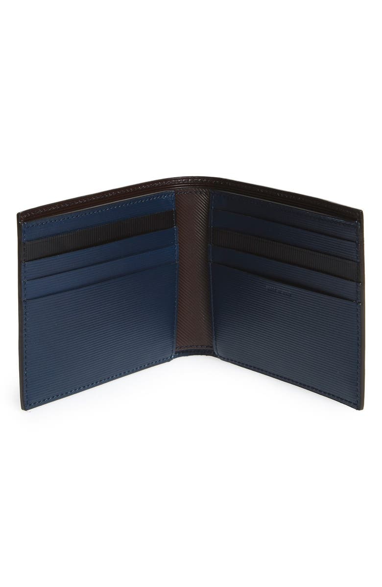 Paul Smith Stripe Embossed Two-Tone Leather Wallet, Alternate, color, 