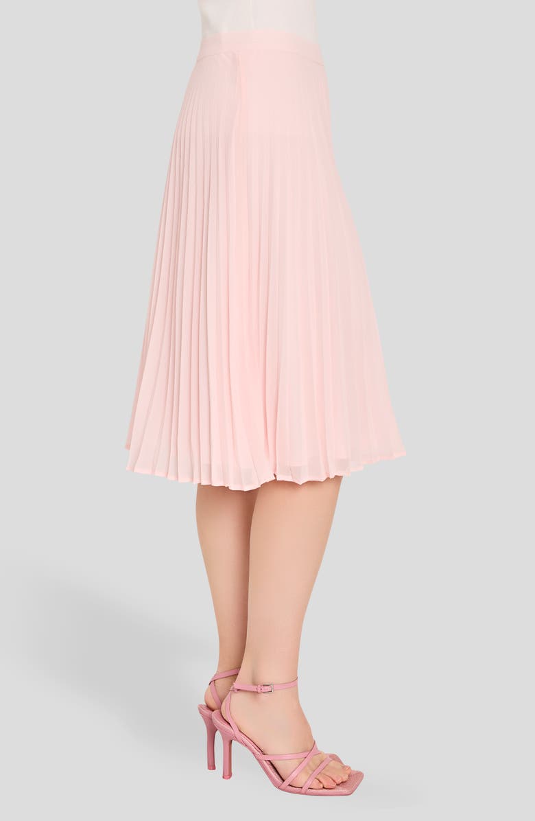 Tahari ASL Pleated Skirt, Alternate, color, Tea Rose