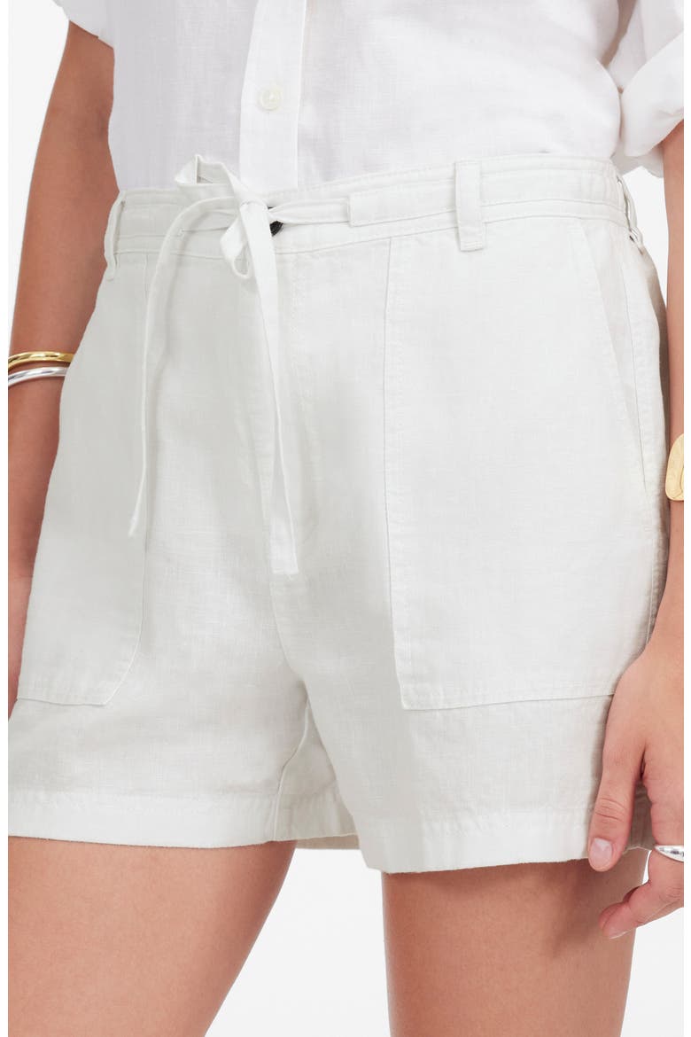 Drawstring Linen Shorts, Alternate, color, SALT