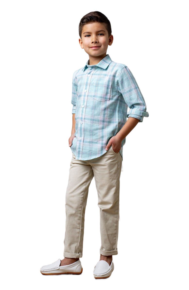 Hope & Henry Boys' Organic Skinny Stretch Chino, Toddler, Main, color, Light Khaki