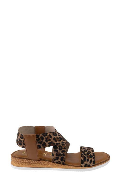 Italian Shoemakers Priola Sandal In Leopard