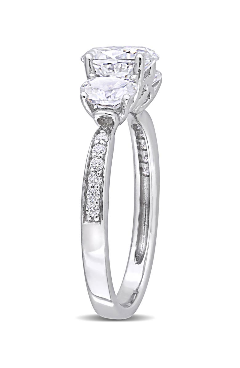 DELMAR Lab Created Moissanite Ring, Alternate, color, White