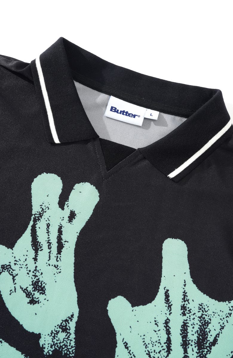 Butter Goods Amphibian Graphic Collared T-Shirt, Alternate, color,