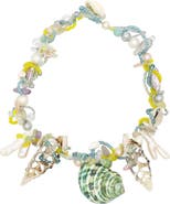 Velvet Luna Seashell And Pearl Statement Necklace