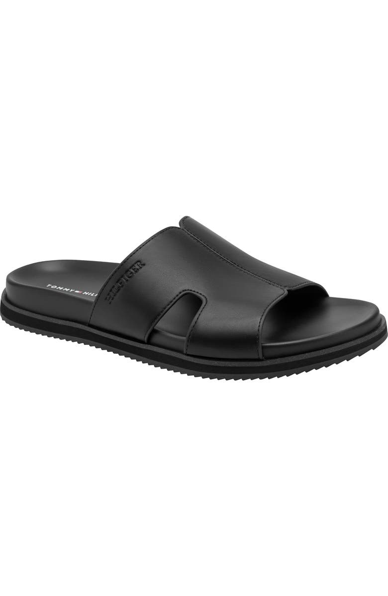 Tommy Hilfiger Welch Slide Sandal, Main, color, Black