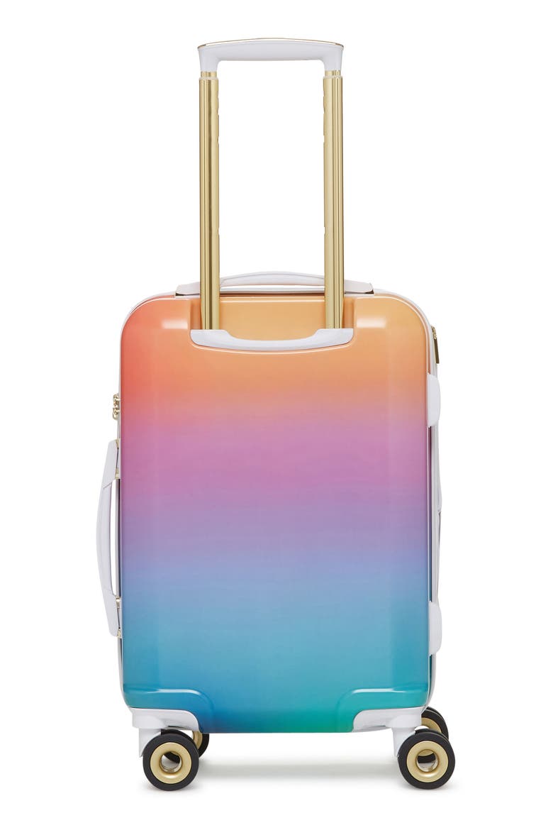 x Oh Joy! 20-Inch Hardshell Spinner Carry-On Suitcase, Alternate, color, SUNSET