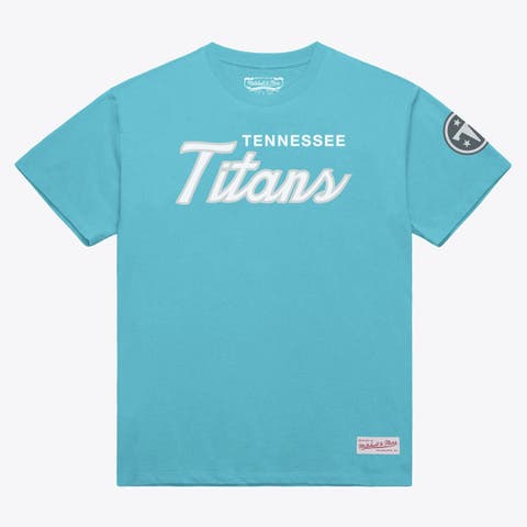 Men's Mitchell & Ness Light Blue Tennessee Titans Head Coach Classic T-Shirt