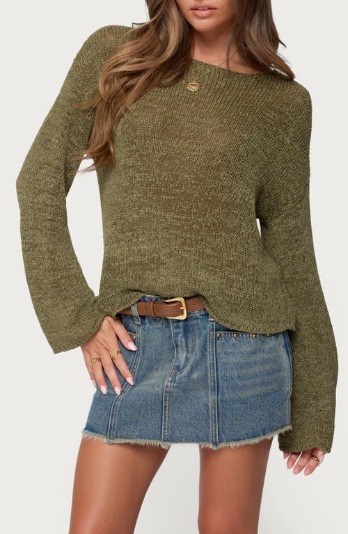 Edikted Drop Shoulder Sweater In Animal Print