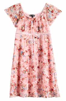 Kids' Empire Waist Lace Dress