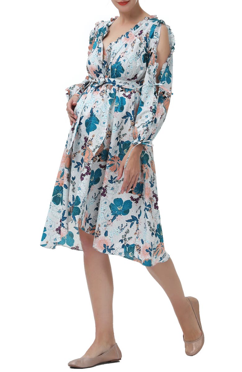 Kimi and Kai Akemi Maternity/Nursing Robe, Alternate, color, 