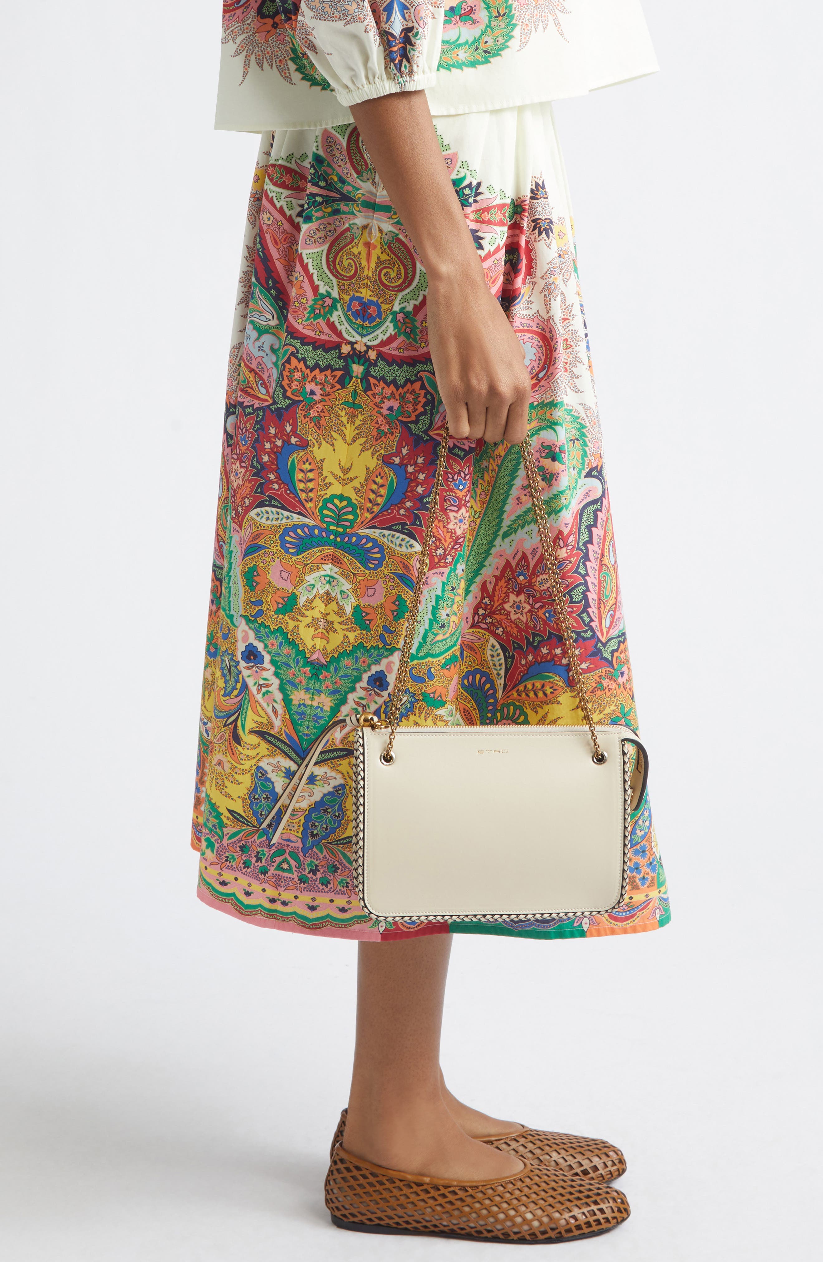 Leather Crossbody Bag, Alternate, color, PANNA