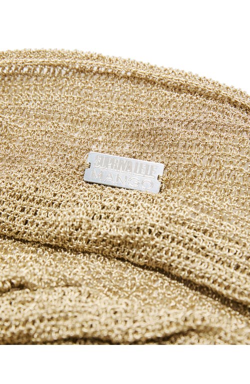 Mango X Supriya Lele Maxi Metallic Shoulder Bag