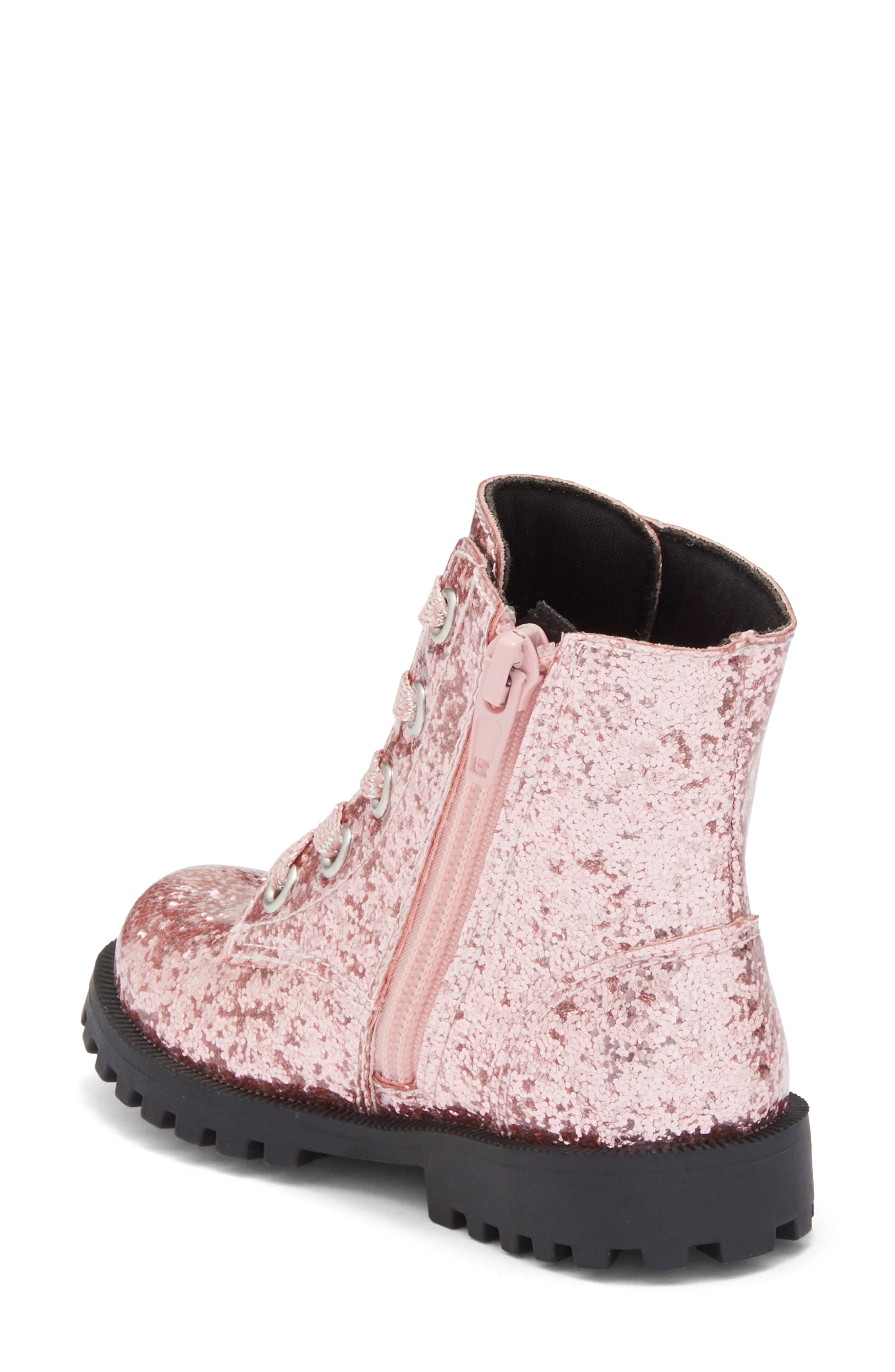 Harper Canyon Kids' Bree Glitter Combat Boot (Women) | Nordstromrack