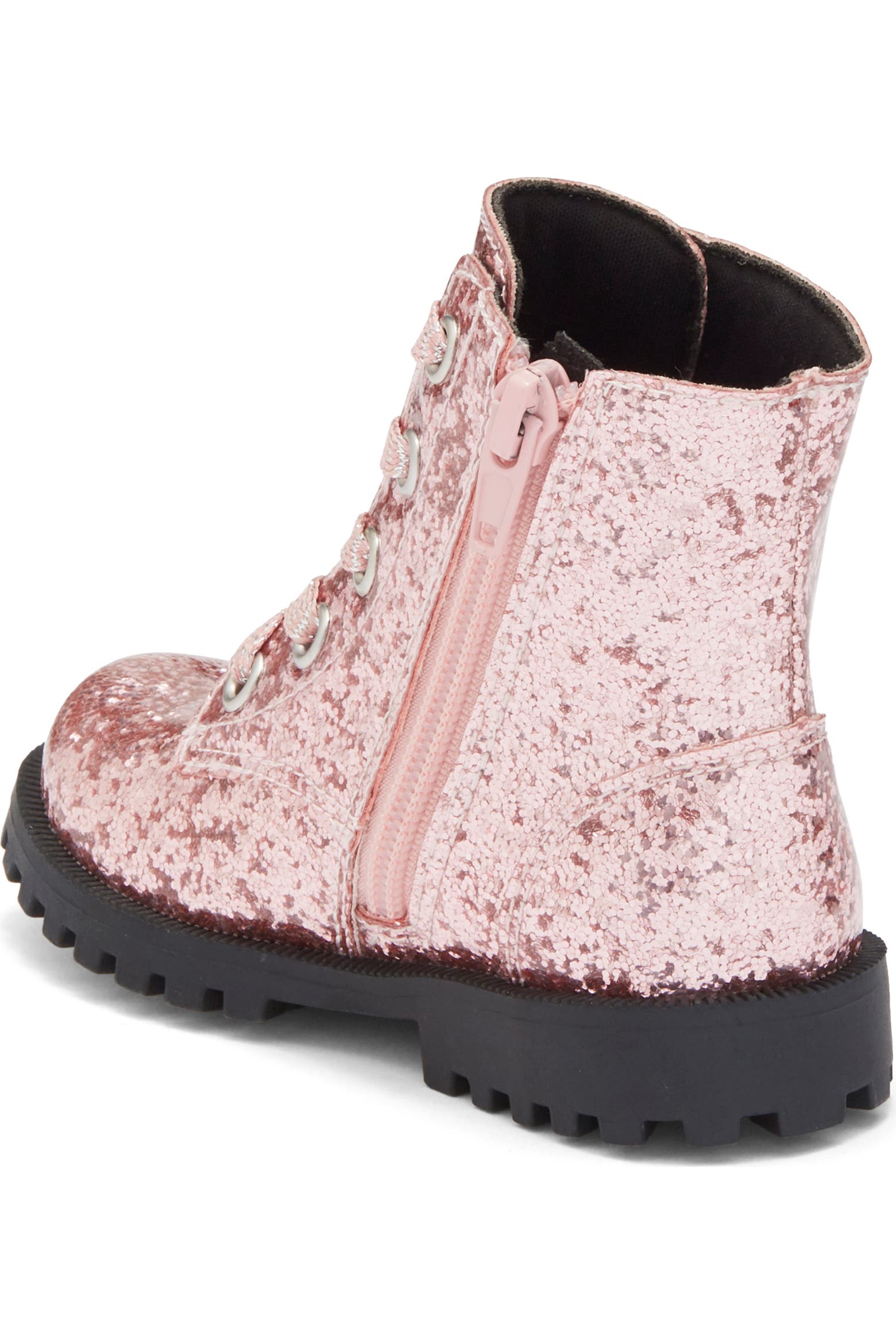Harper Canyon Kids' Bree Glitter Combat Boot (Women) | Nordstromrack