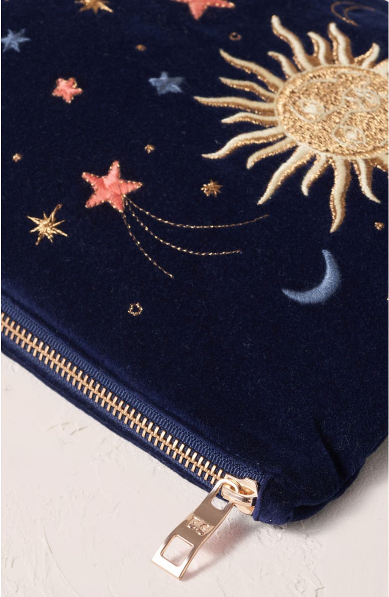 Elizabeth Scarlett Celestial Velvet Everyday Pouch, Alternate, color,
