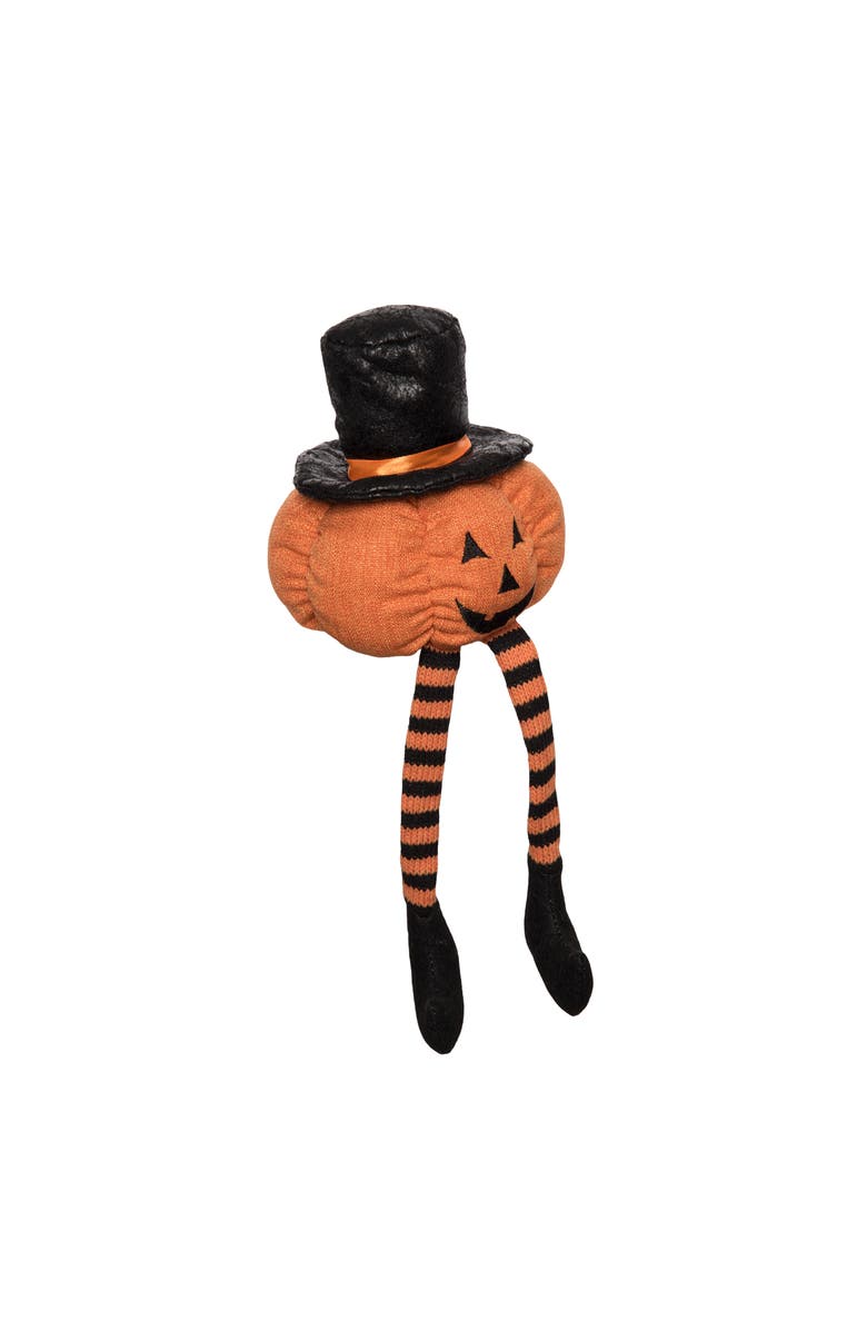 Transpac Plush Jack Shelf Sitter Decorative Figurine Halloween Decor, Alternate, color, Black