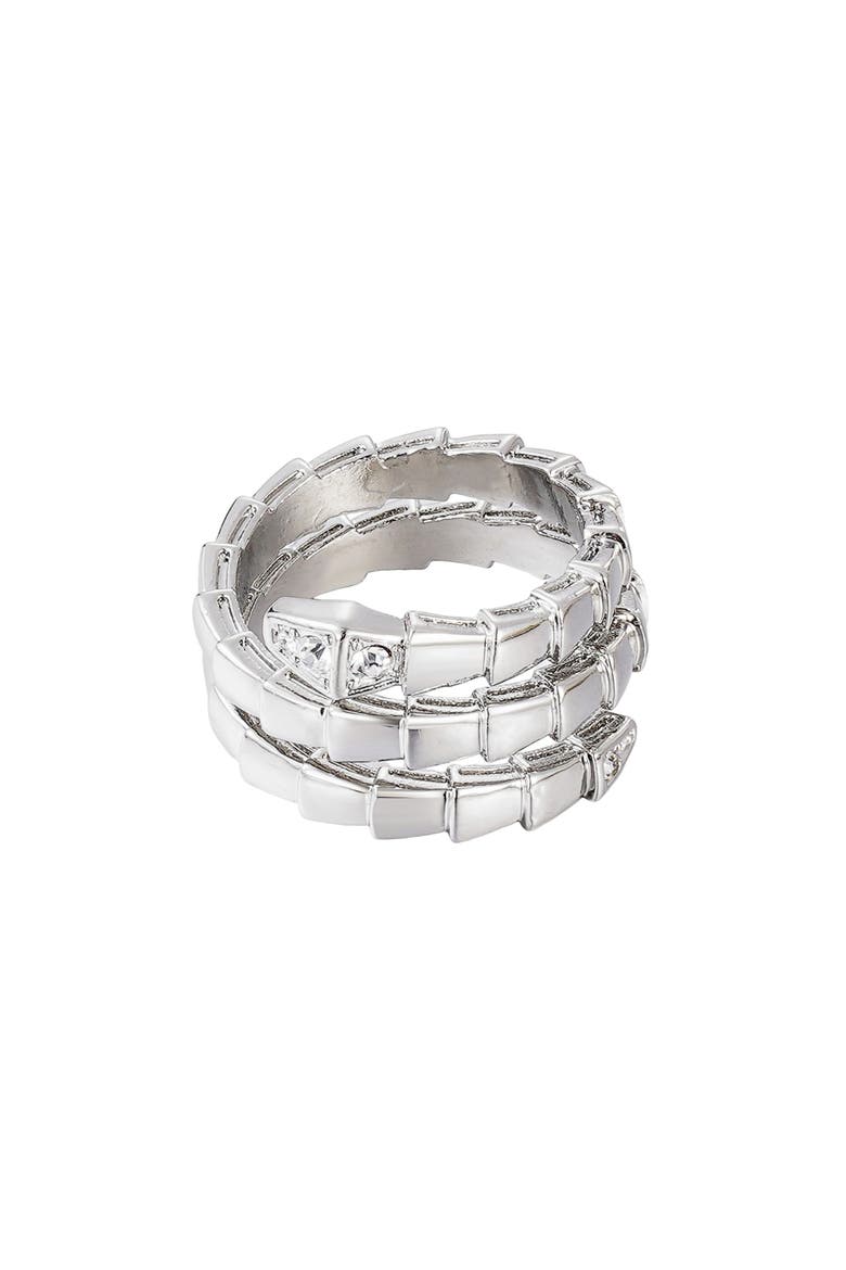 Double Wrap Ring, Main, color, SILVER
