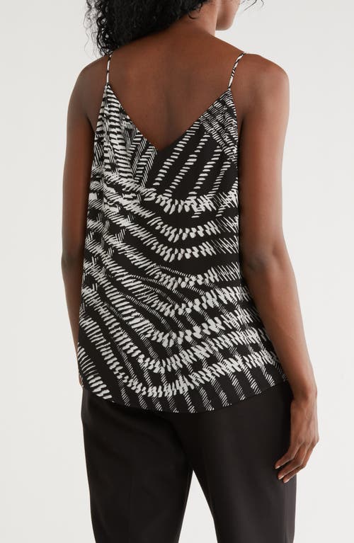 Calvin Klein Pritned V-neck Camisole In Black