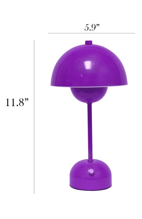 Lalia Home Touch Activated Wireless Lamp In Purple