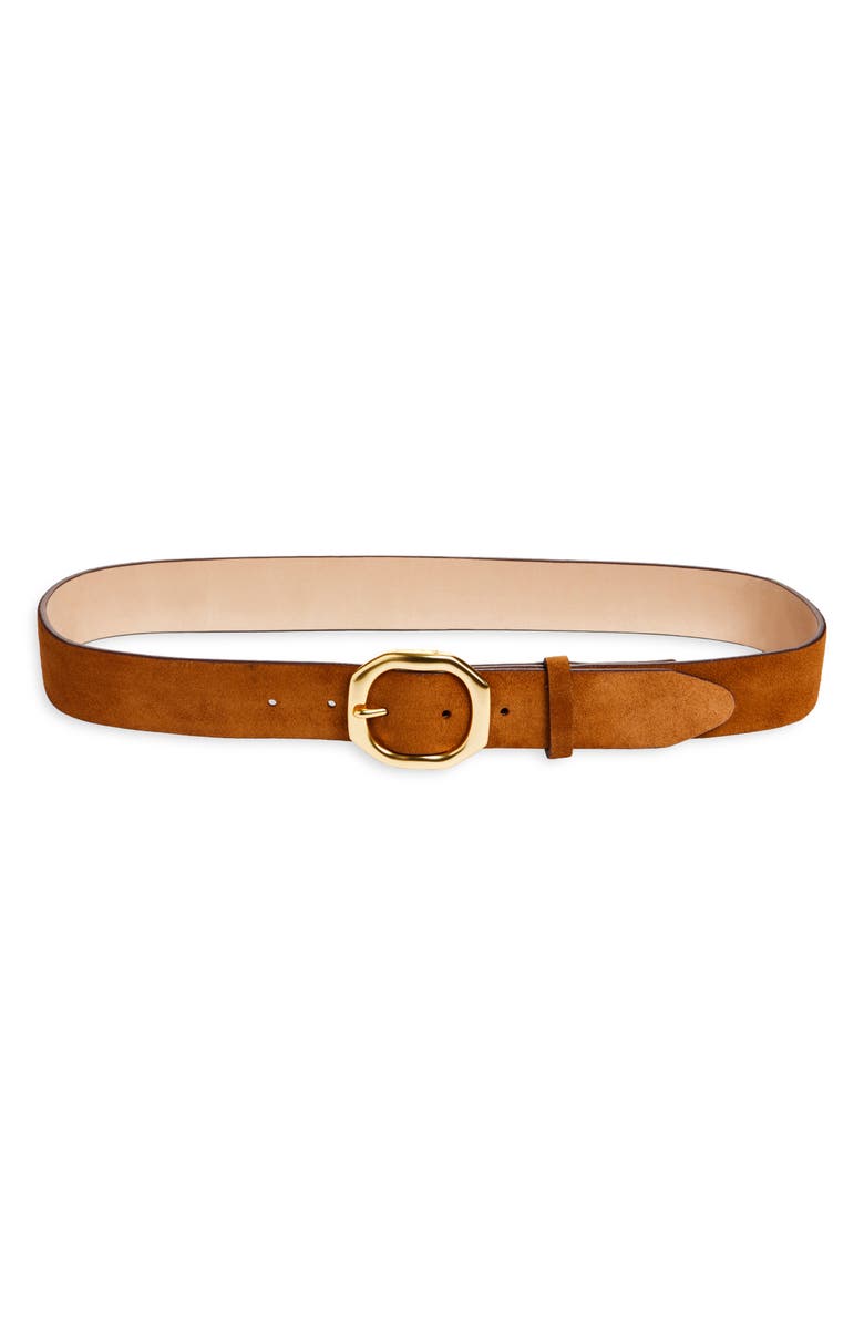 rag & bone Audrey Suede Belt, Main, color, 