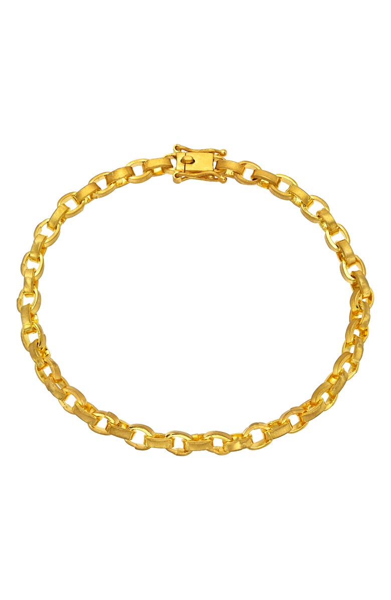 Darius Signature Chain Bracelet, Main, color, Yellow Gold