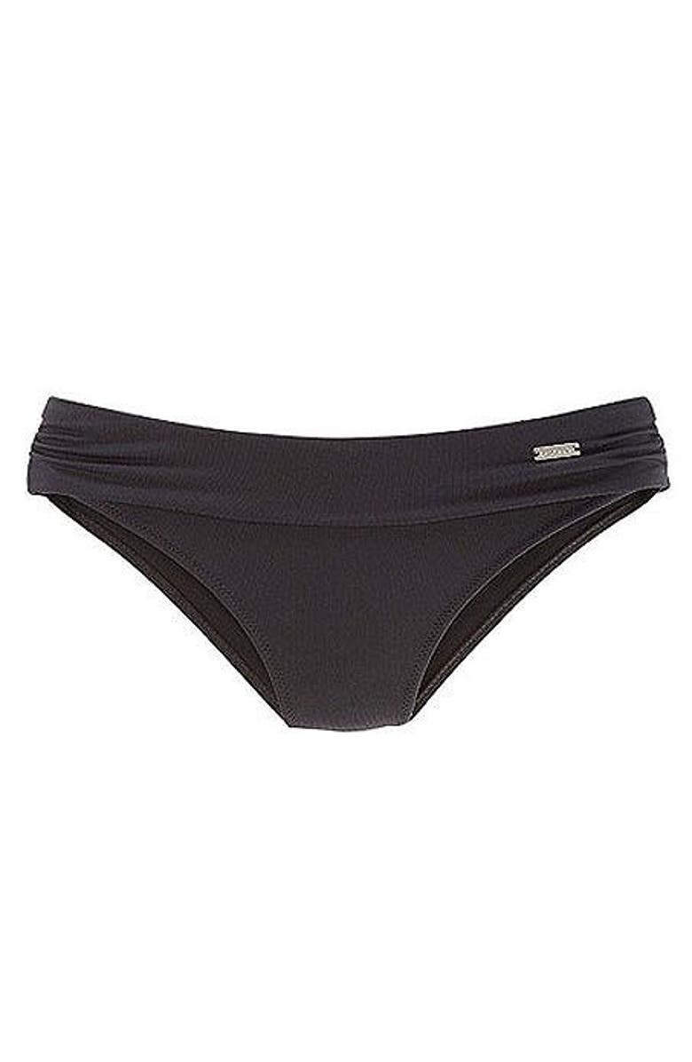 LASCANA Women's Fold Over Classic Bikini Bottom, Alternate, color, Black