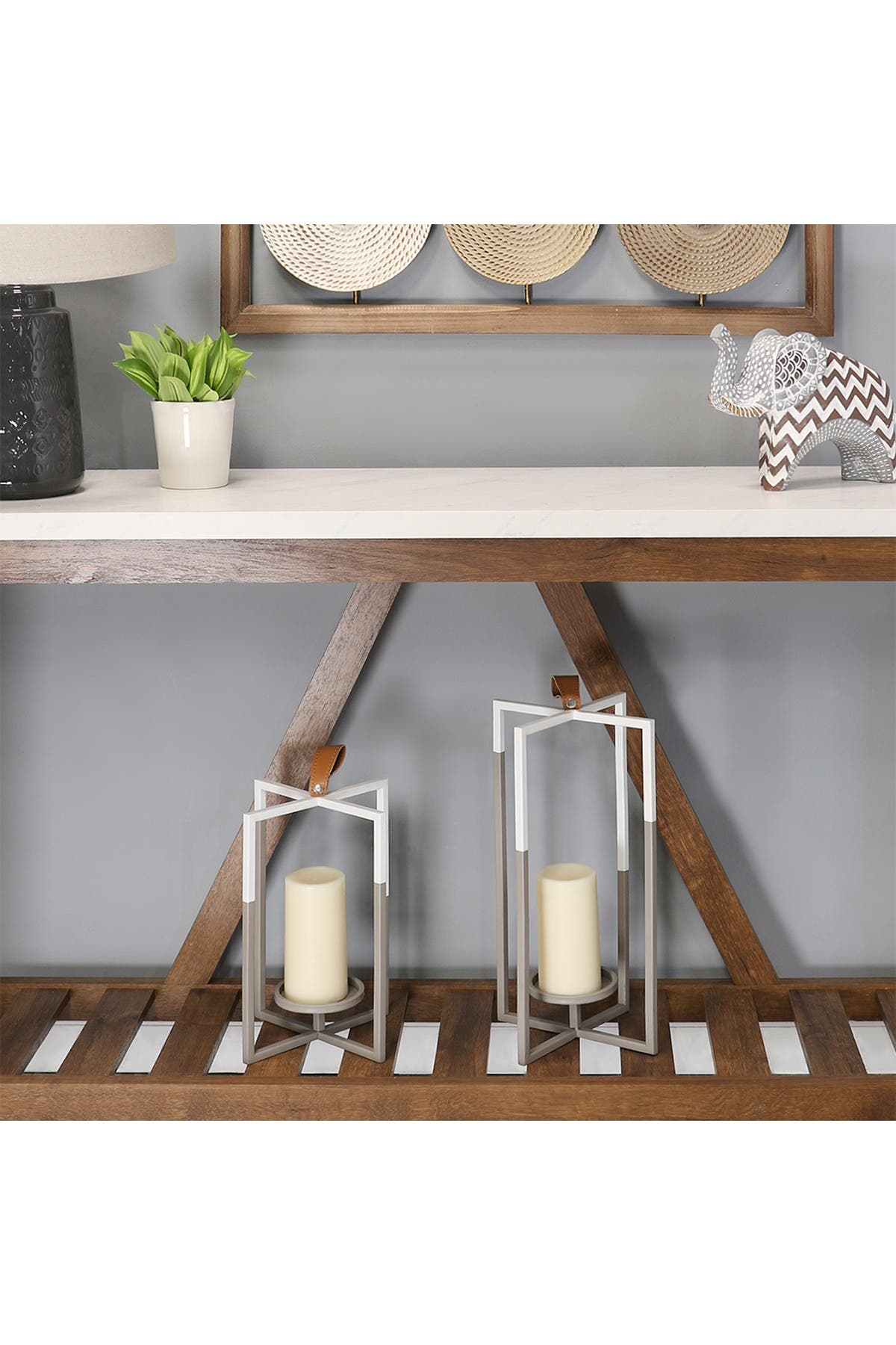 STRATTON HOME DECOR Wood Frame Metal Wall Decor- Small | Nordstromrack