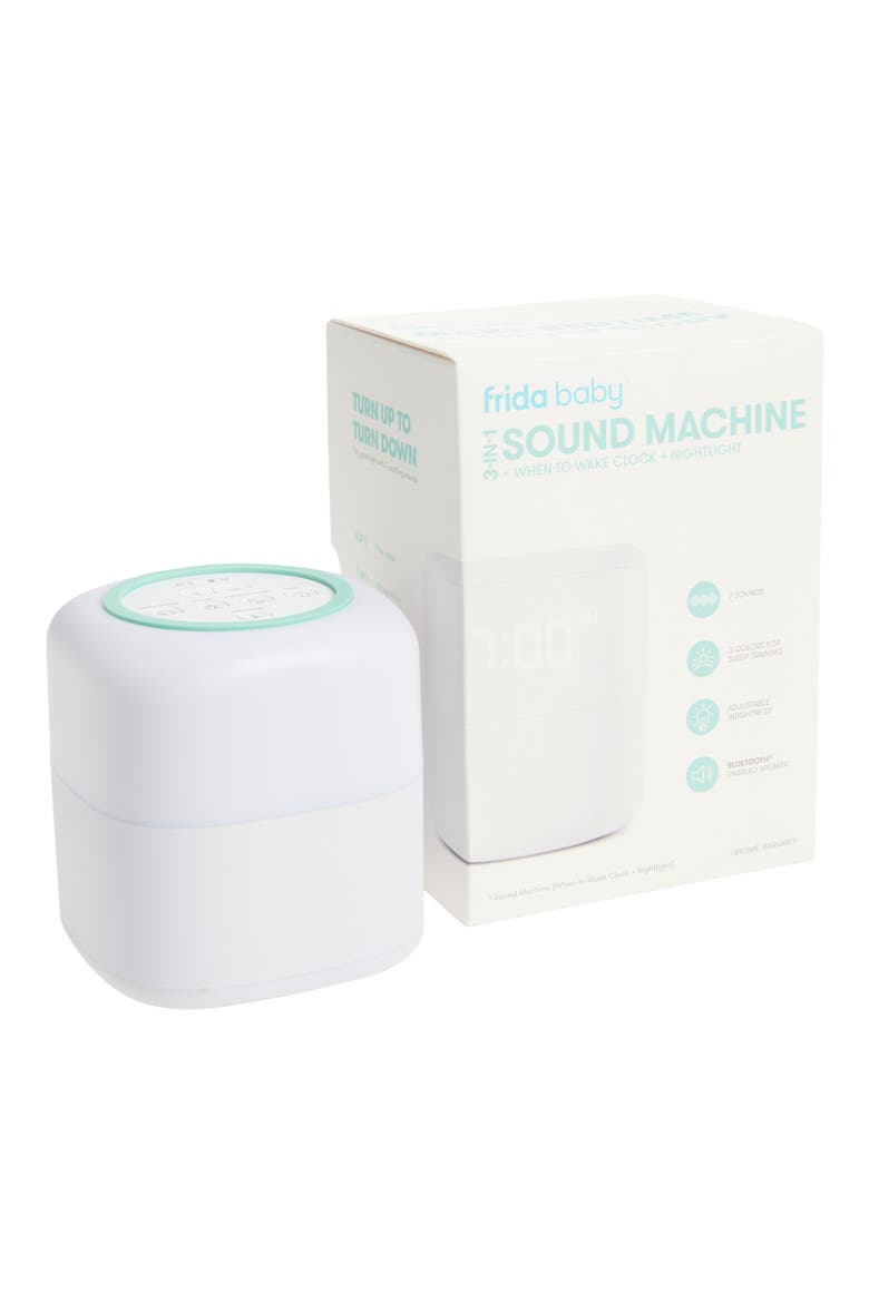 3-in-1 Sound Machine + When to Wake™ Clock & Nightlight, Alternate, color, WHITE