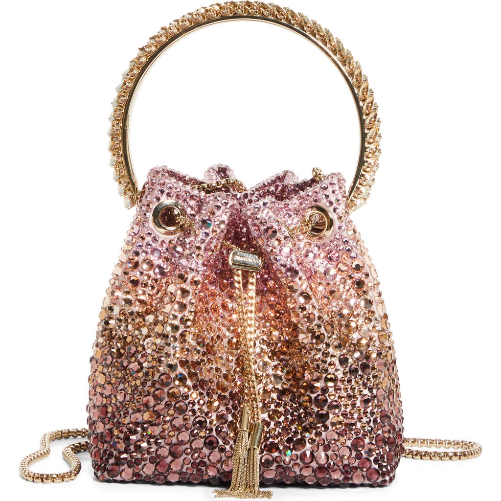 Jimmy Choo Bon Bon Drawstring Mesh Pouch
