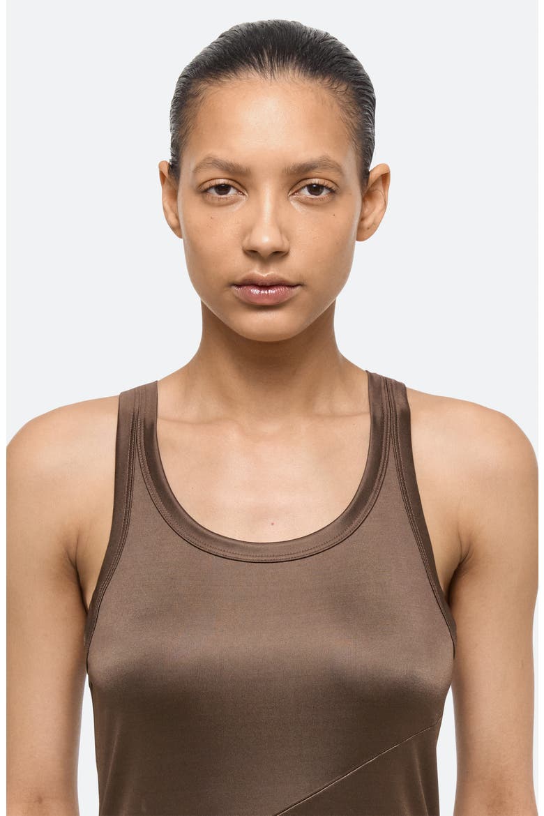 High-Low Midi Dress, Alternate, color, MUSHROOM