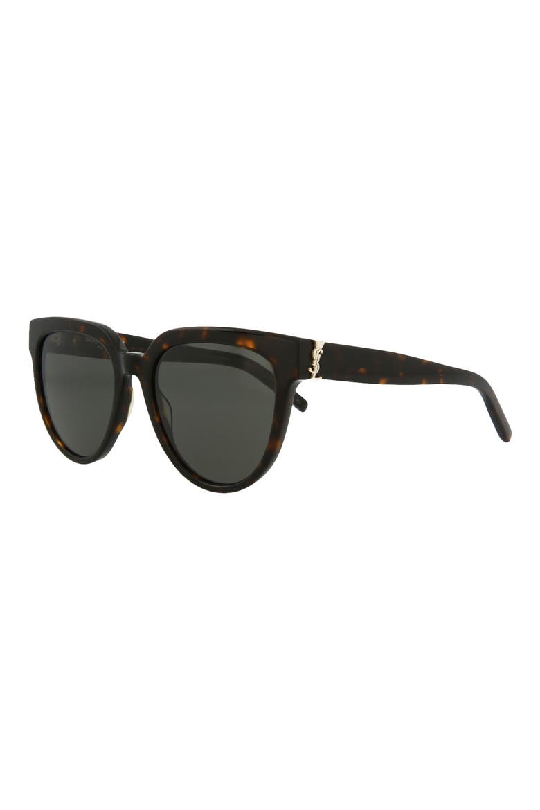 54mm Round Sunglasses, Alternate, color, HAVANA HAVANA GREY