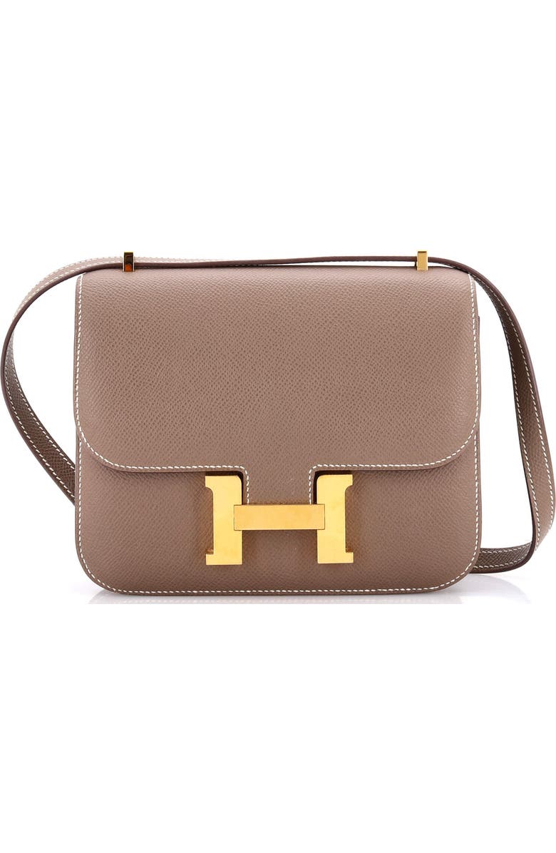Pre-Owned Hermes Constance NM Bag Epsom 18, Main, color, Etoupe