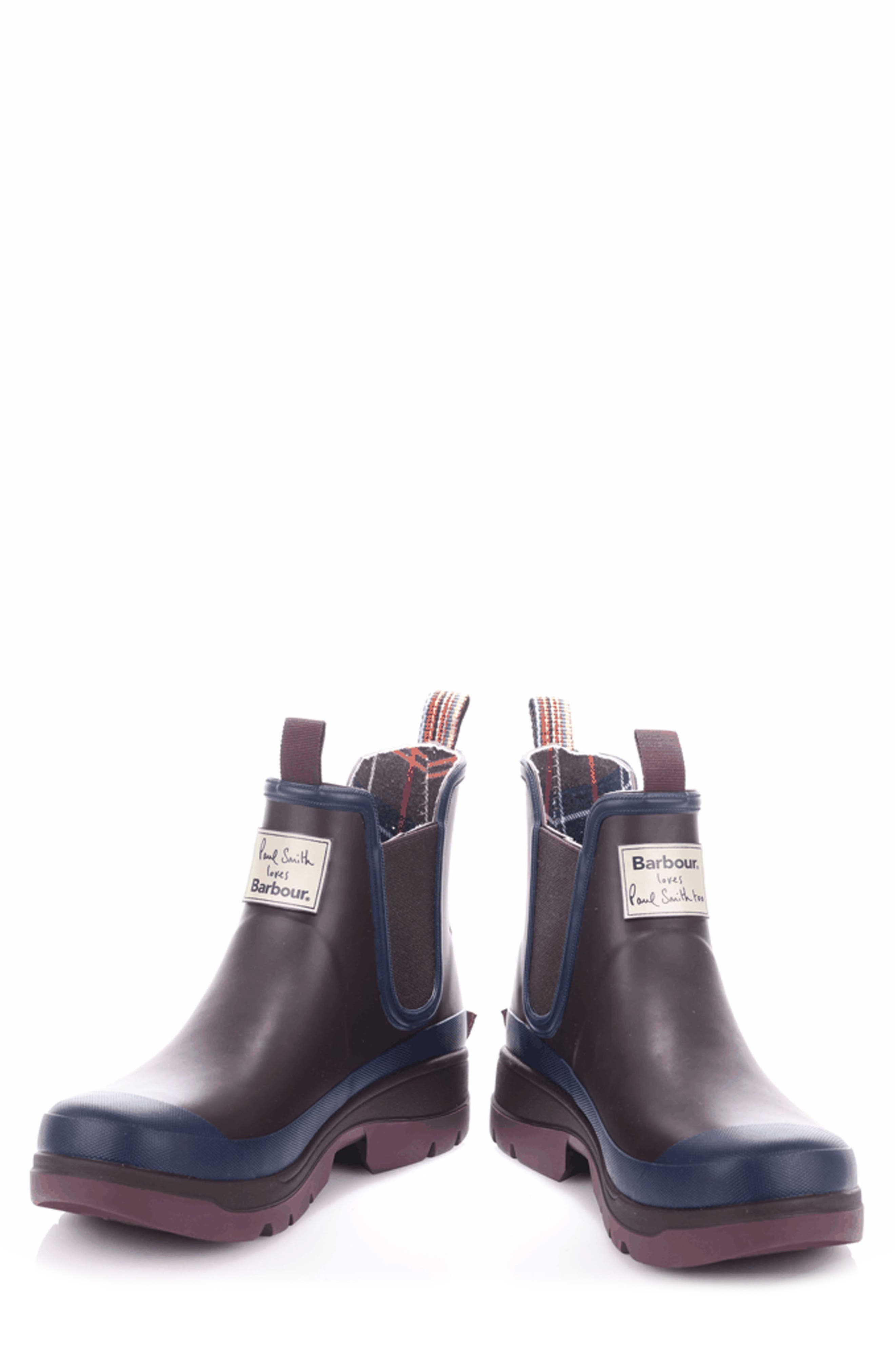 Barbour x Paul Smith Waterproof Chelsea Rain Boot, Alternate, color, 